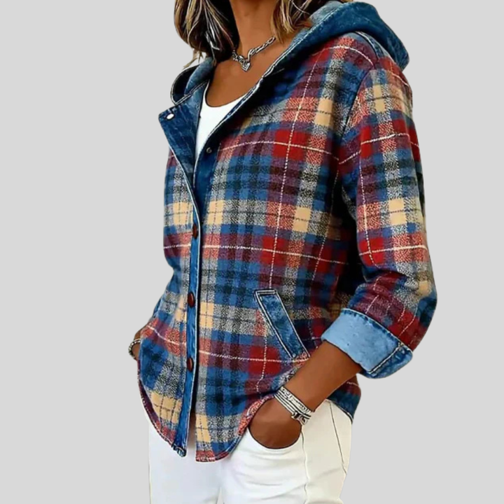 Kestrel | Hooded Plaid Shacket