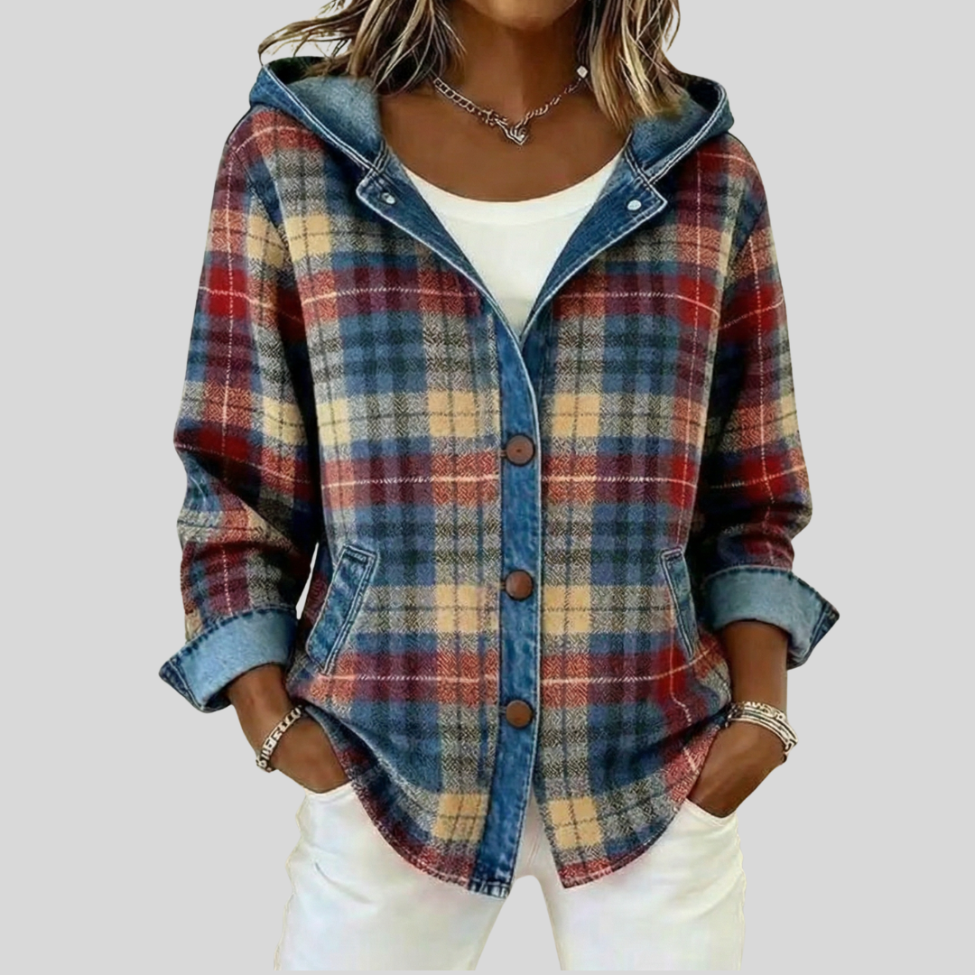 Kestrel | Hooded Plaid Shacket