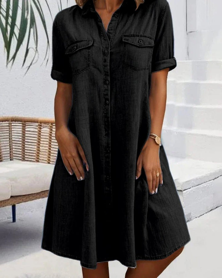 Kaylie | Chic Buttoned Dress