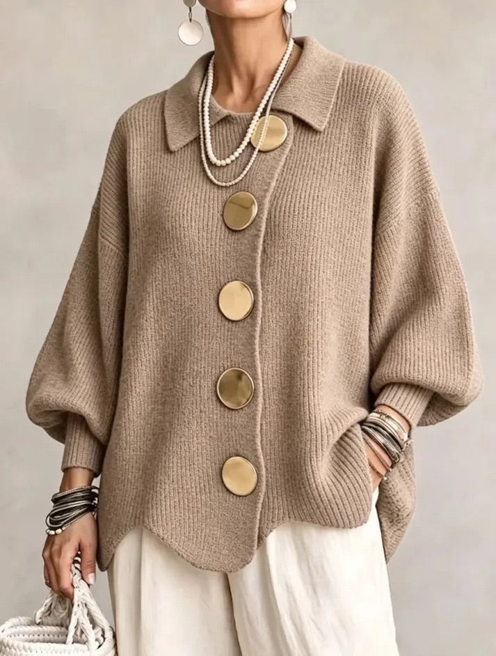 Beatrix | Oversized Button Cardigan