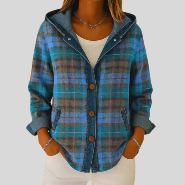 Kestrel | Hooded Plaid Shacket