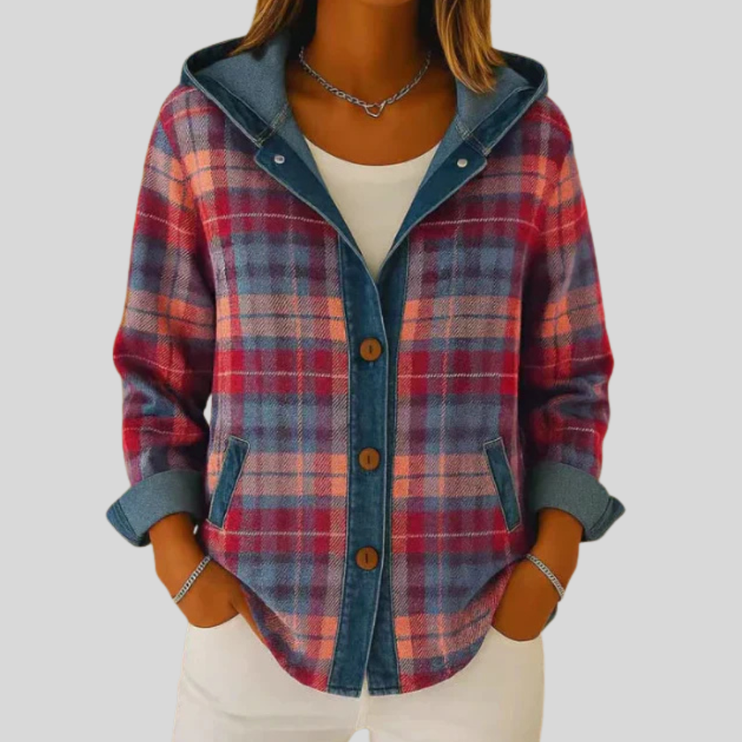 Kestrel | Hooded Plaid Shacket