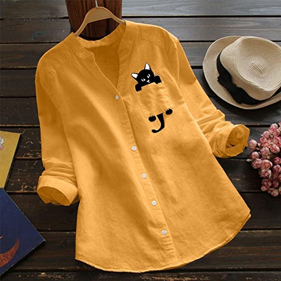 Catrina | Chic Cat Blouse