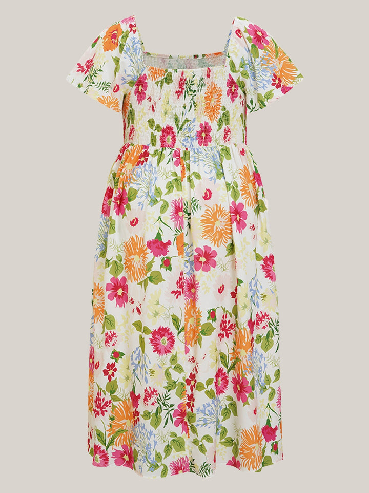 Agnetha | Floral Midi Dress