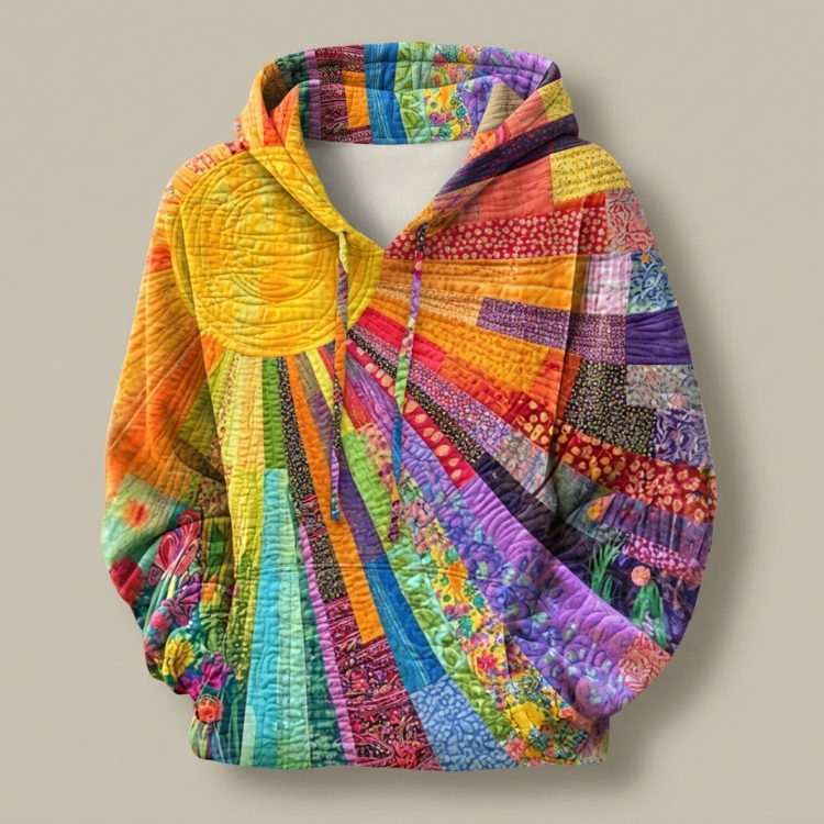 Meredith | Cozy Patchwork Hoodie