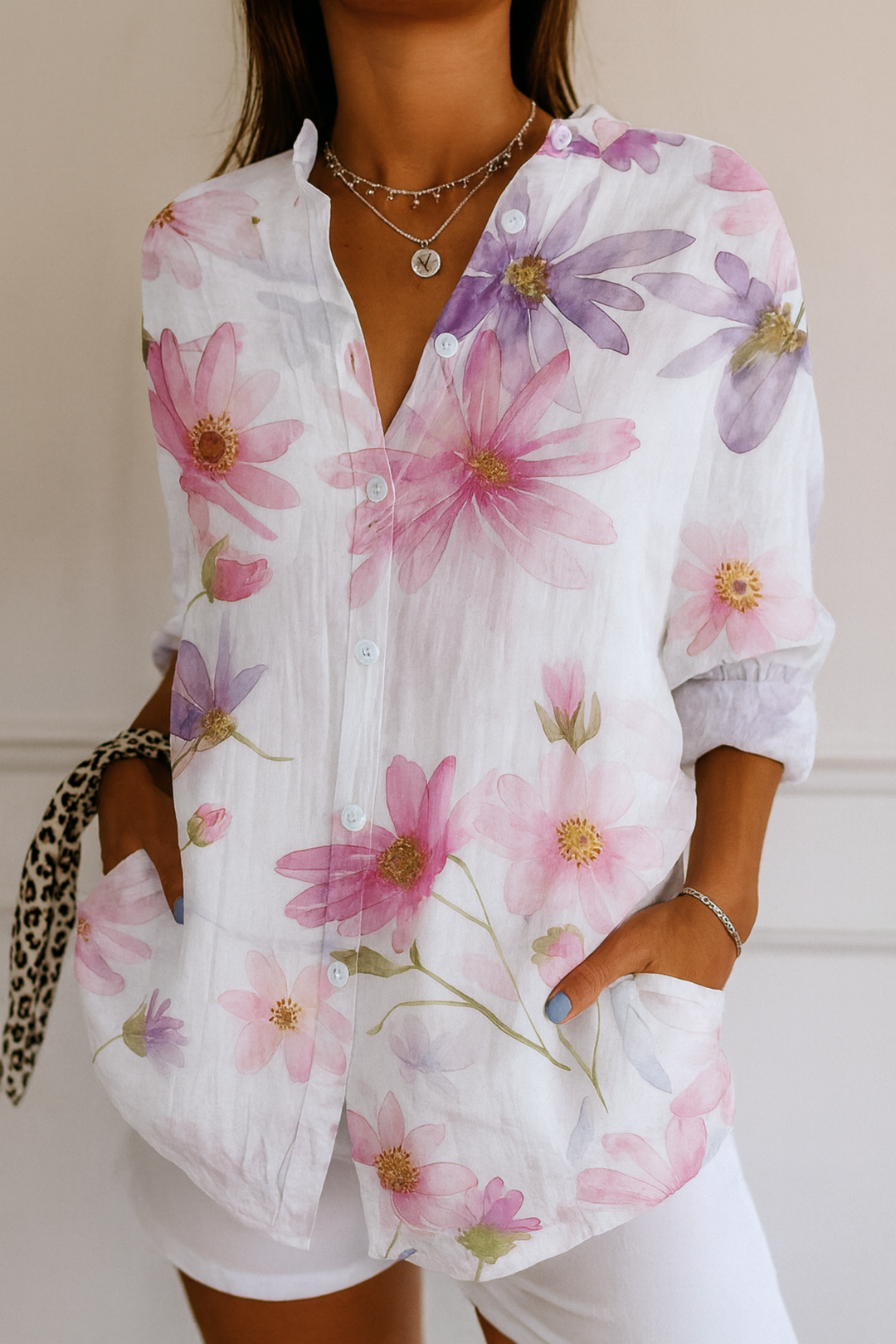 Astra | Colorful Pattern Blouse