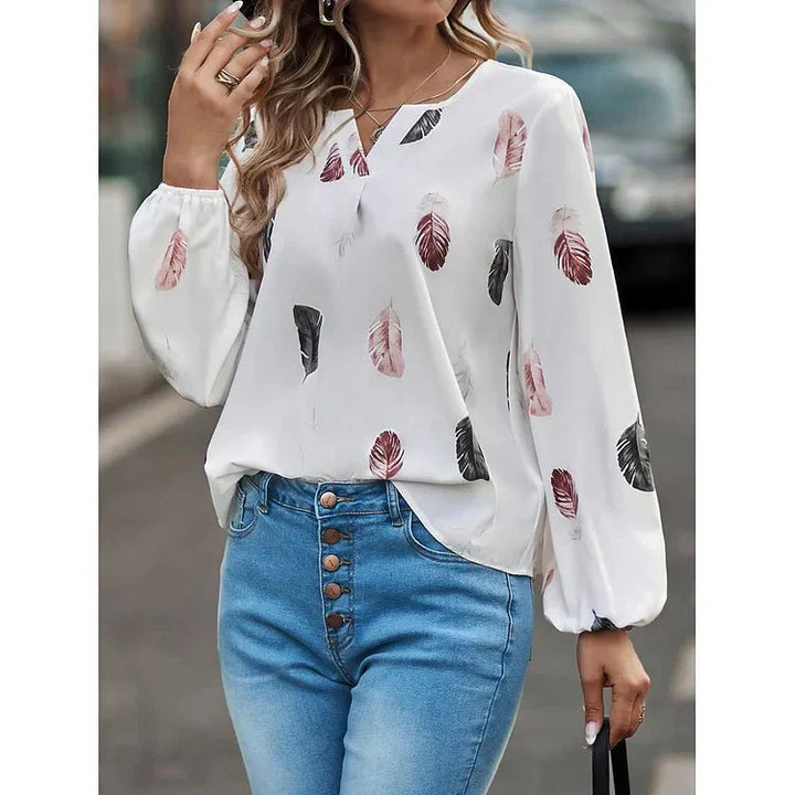Gracey | Feather Print Tee