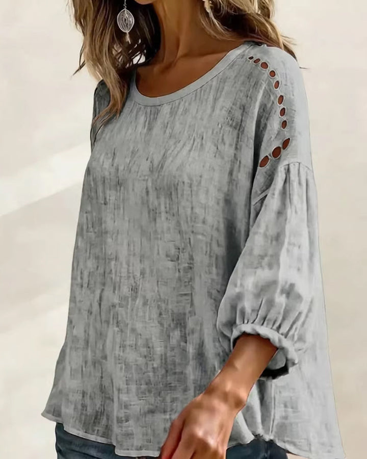 Maxima | Breezy Hollow Blouse