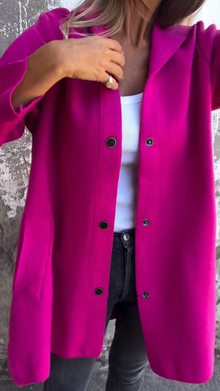 Mich | Buttoned Hooded Jacket