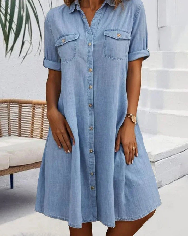 Kaylie | Chic Buttoned Dress