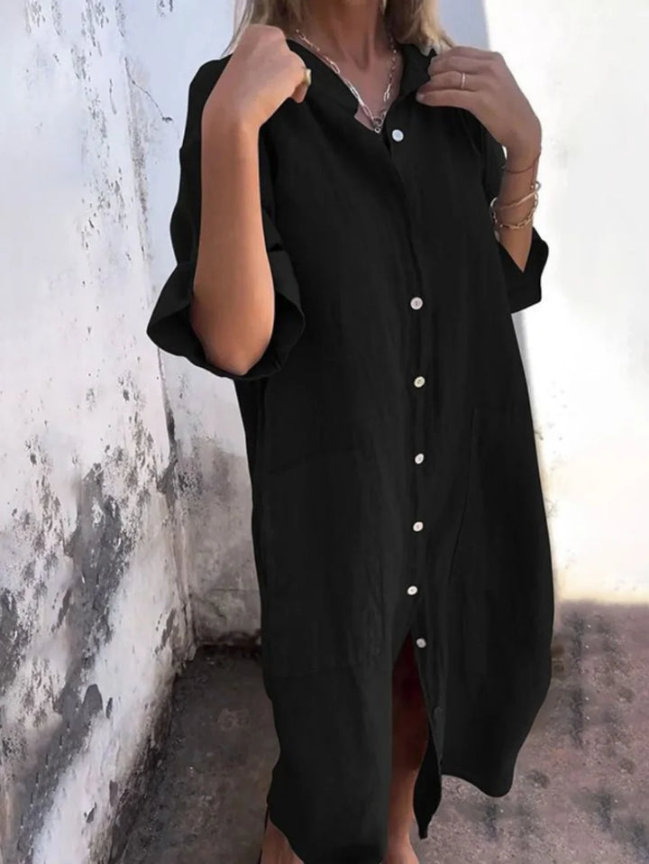 Dora | Effortless Shirt Dress
