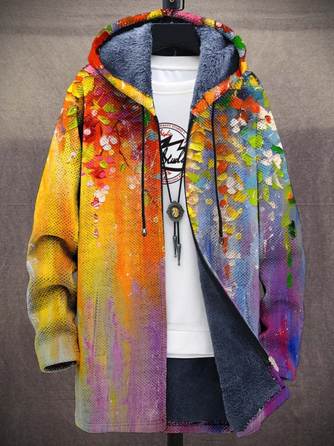 Mafalda | Bohemian Art Coat in Floral Watercolor