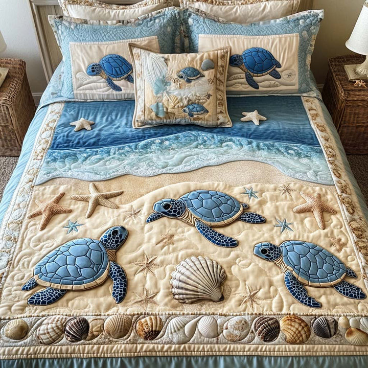 Kerensa | Coastal Quilted Bedding Set