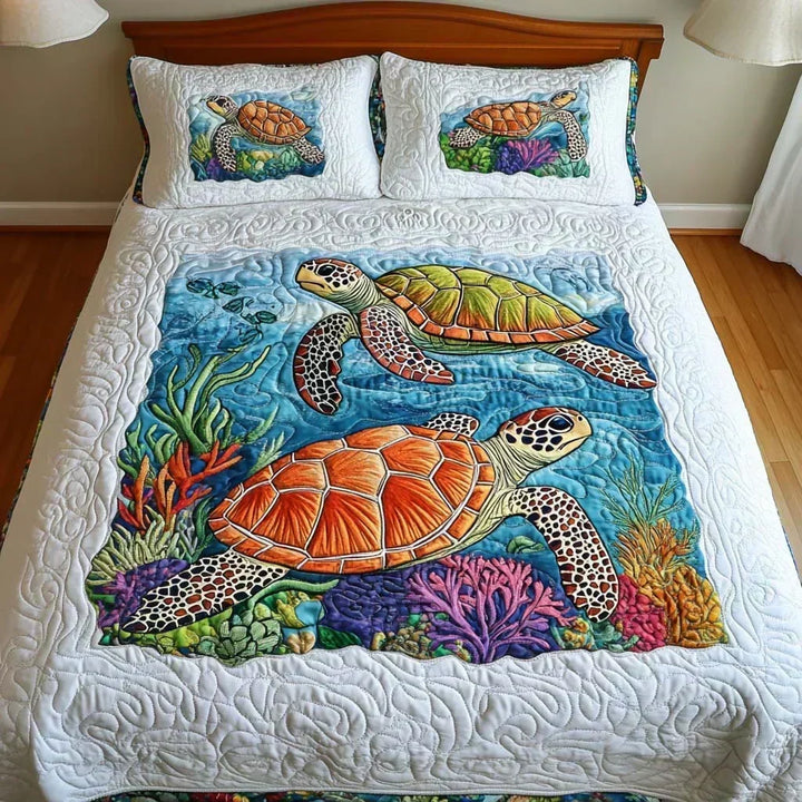 Kerensa | Coastal Quilted Bedding Set