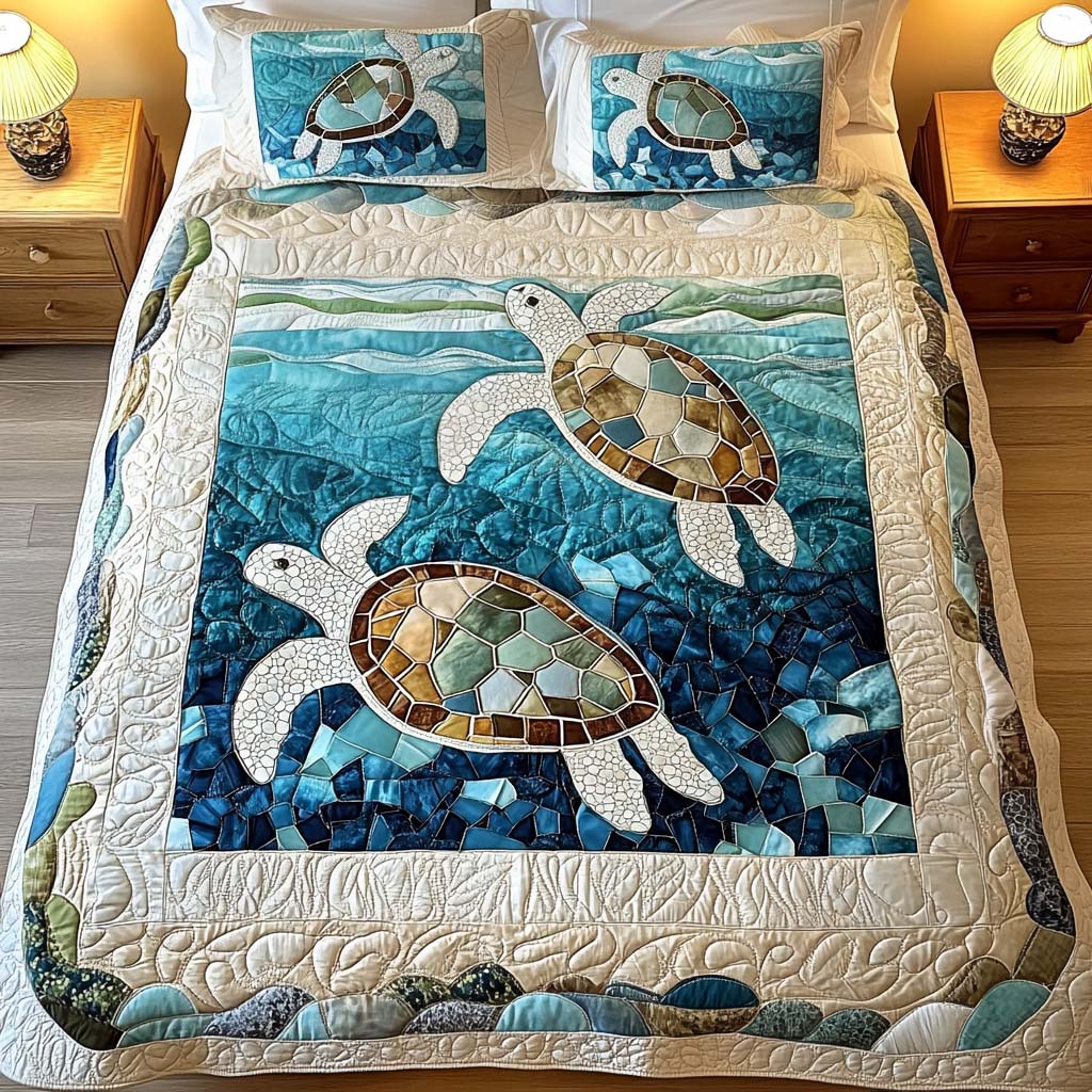 Kerensa | Coastal Quilted Bedding Set