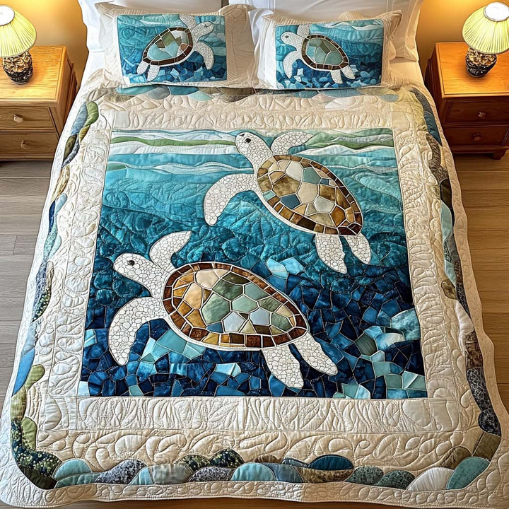 Kerensa | Coastal Quilted Bedding Set