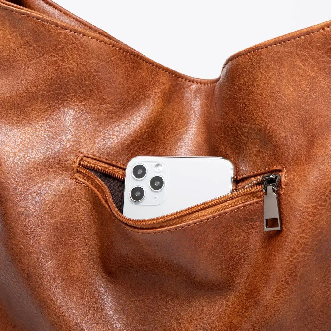 Evening Glow | Luxe Leather Bag