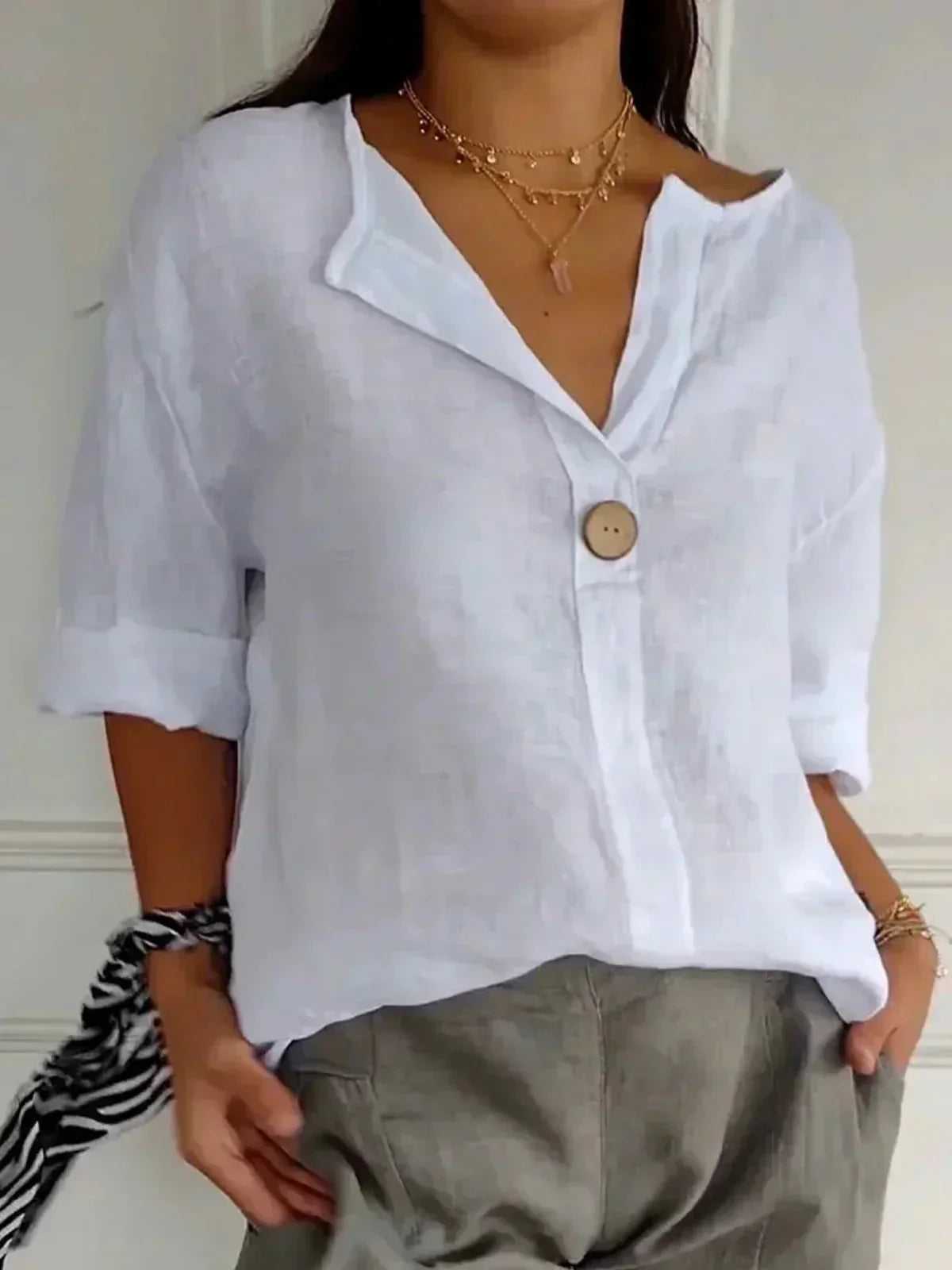 Zamma 100% linen top