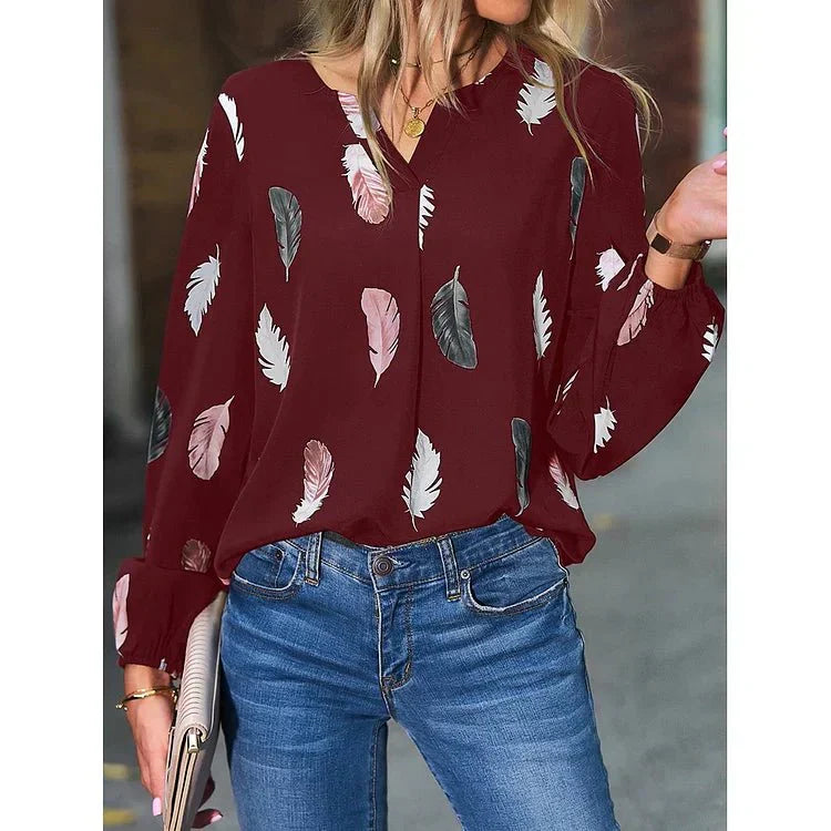 Gracey | Feather Print Tee