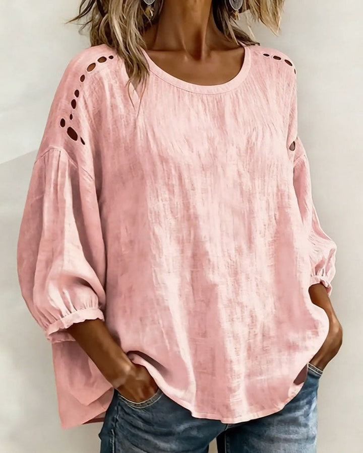 Maxima | Breezy Hollow Blouse