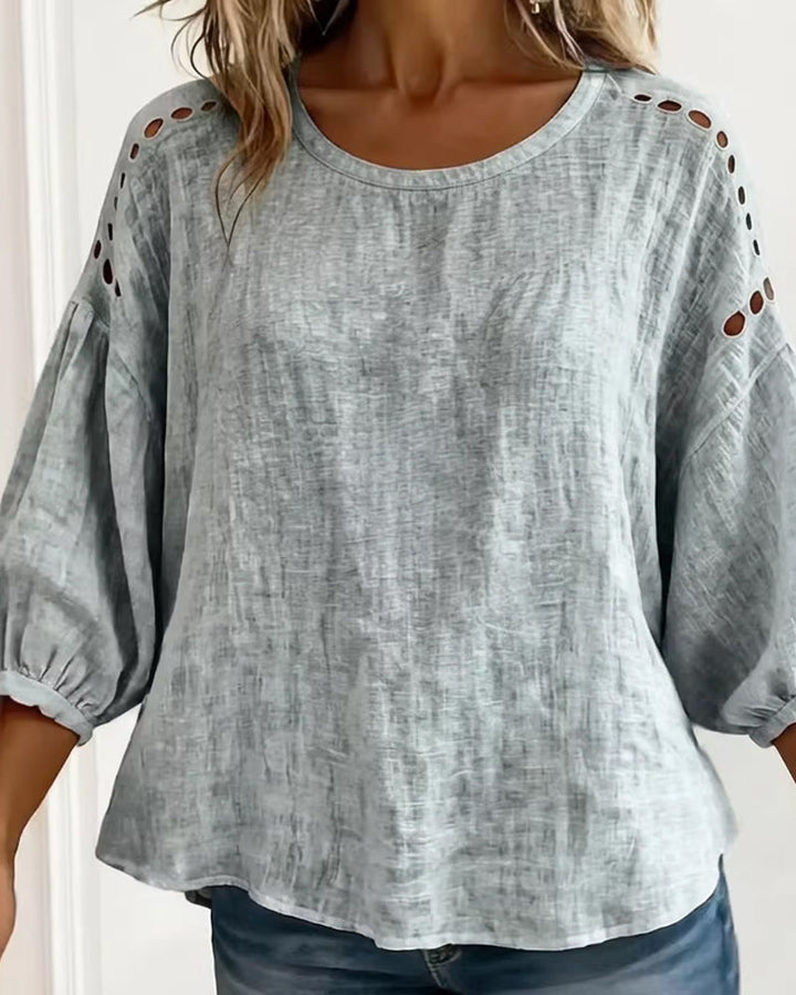 Maxima | Breezy Hollow Blouse