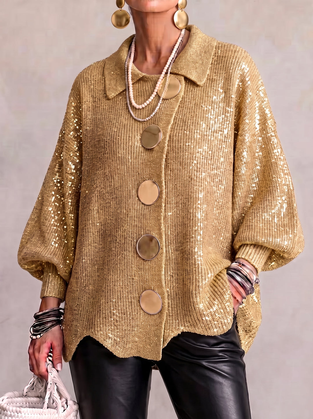 Beatrix | Oversized Button Cardigan