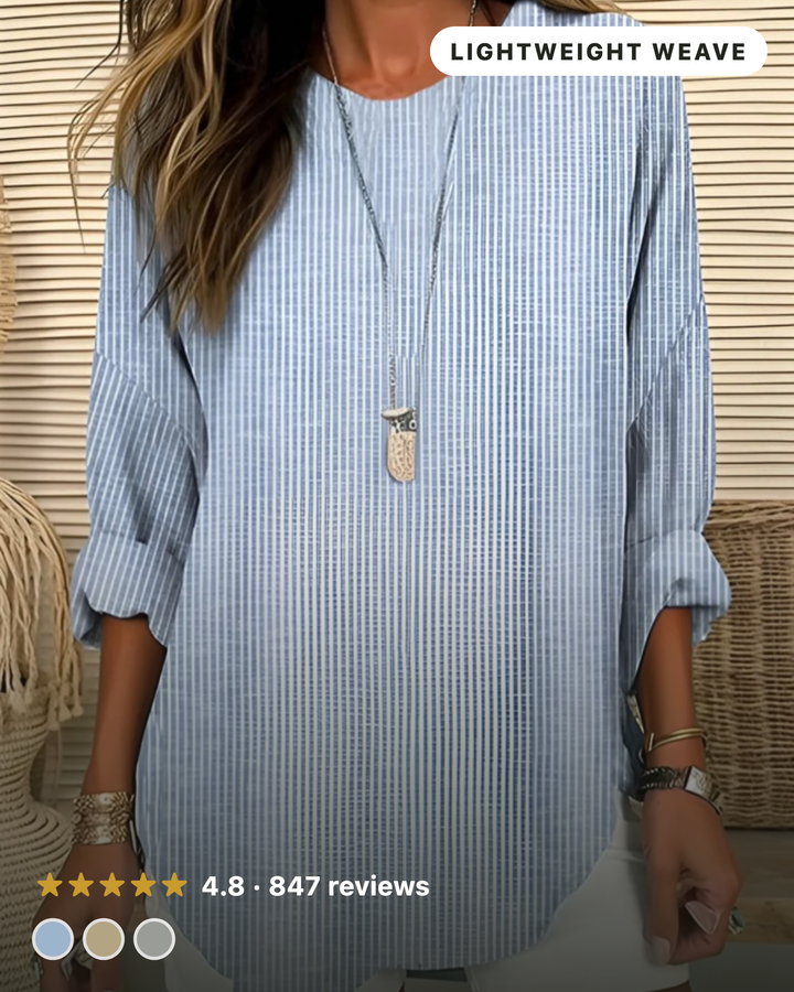 Rhea Trendy Striped Blouse