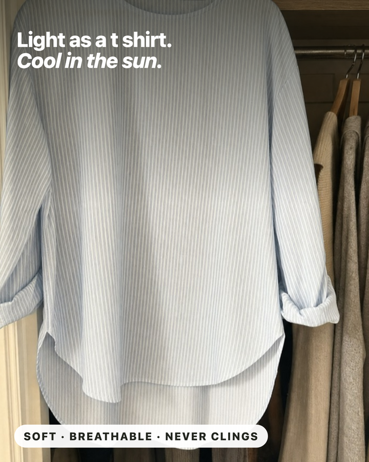 Rhea striped blouse, light and breathable