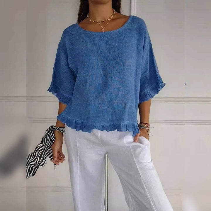 Rosabel | Ruffle Hem Blouse