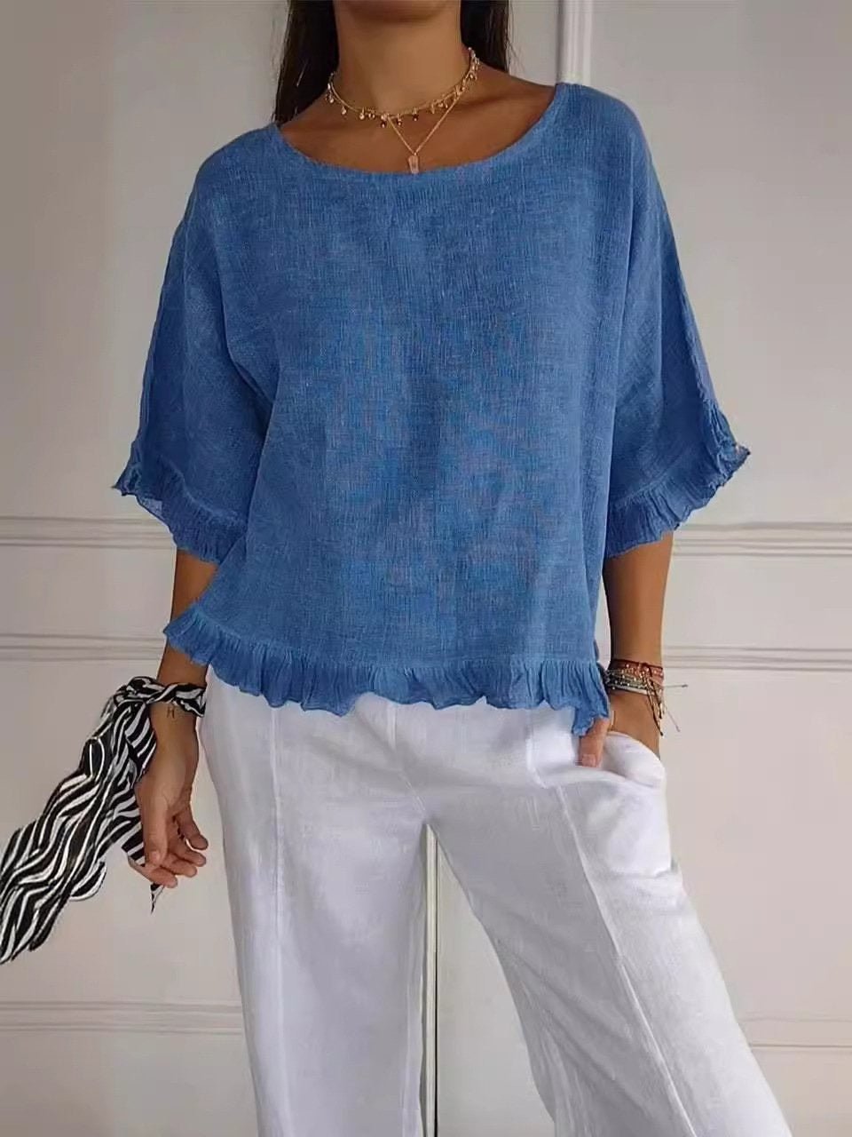 Rosabel | Ruffle Hem Blouse