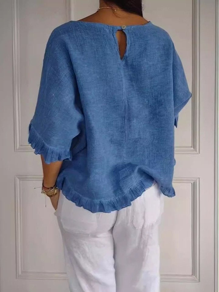 Rosabel | Ruffle Hem Blouse