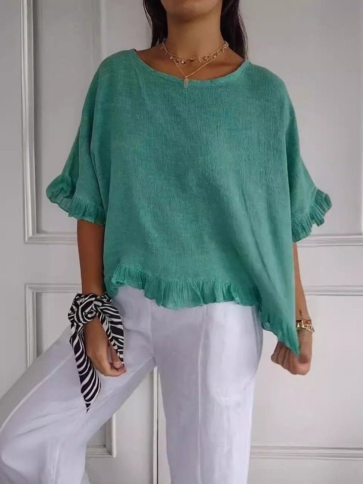 Rosabel | Ruffle Hem Blouse