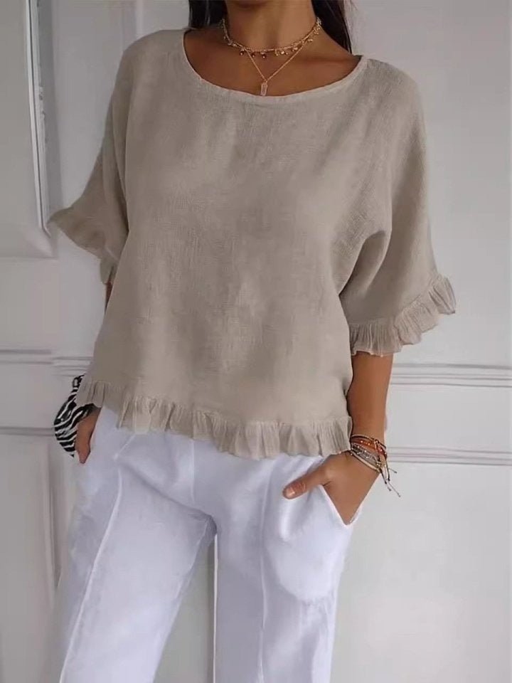 Rosabel | Ruffle Hem Blouse